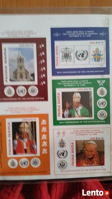 Sprzedam koperty okolicznościowe Jan Paweł II - Polska - USA