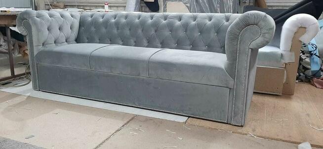 Sofa 250dluga chesterfield f spania delfin glamour