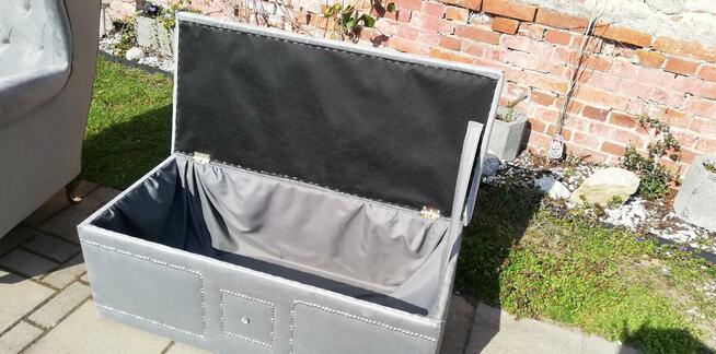 wyprzedaz Skrzynia pufa otwierana 100cm od ręki glamour