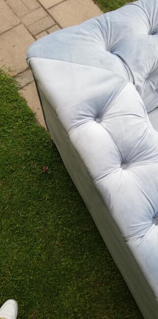 Narożnik chesterfield glamour szary producent głęboki pik