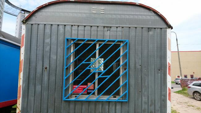 Wypożyczalnia przyczep na kołach, barak, barakowóz, kontener