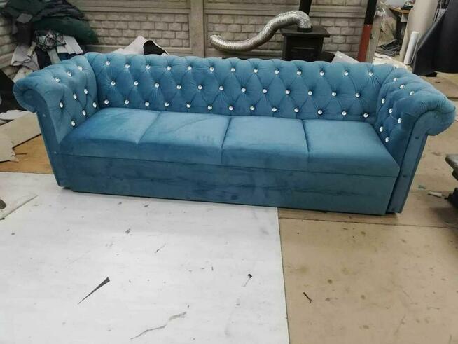 Sofa 250dluga chesterfield f spania delfin glamour