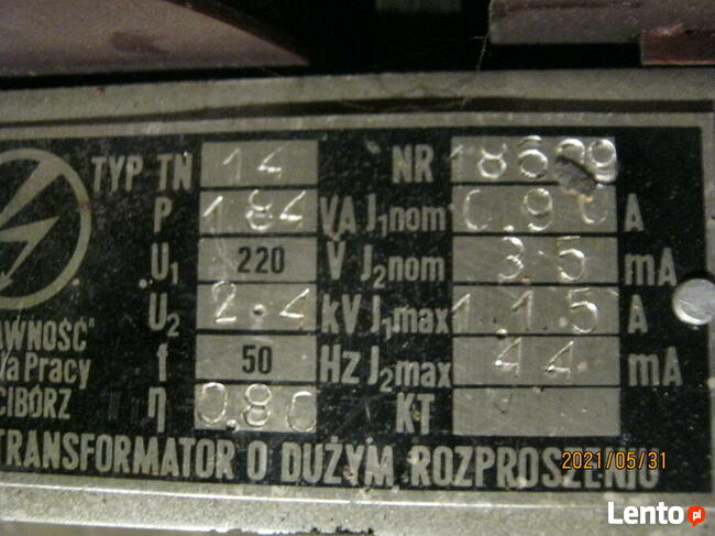 Transformator o duzym rozproszeniu