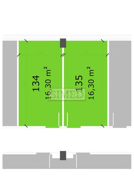 Biuro 33 m 2 ,2 pokoje w byłej fabryce Włochy