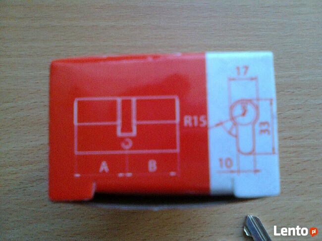 Wkładka bębenkowa 30/45 mm nikiel satyna NOWA zamek