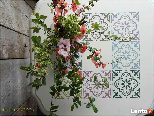 STOLIK kawowy - ręcznie malowany