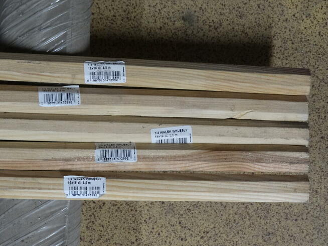 Wałek wklęsły drewniany 16 x 16