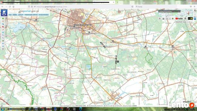 Działka 2500 m2 leśna Siennica Strugi Krzywickie / Chmielew
