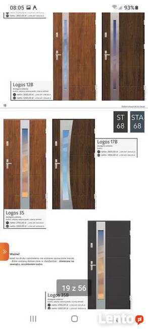 Drzwi wejściowe zewnętrzne