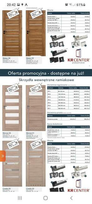 Drzwi pokojowe łazienkowe od ręki