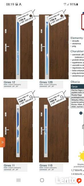 Drzwi wejściowe zewnętrzne