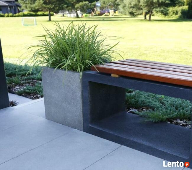 DONICE BETONOWE OZDOBNE GAZONY 50 CM OGRODOWE BETONOWE