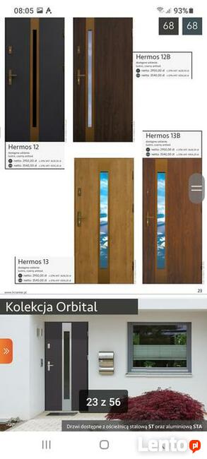 Drzwi wejściowe zewnętrzne