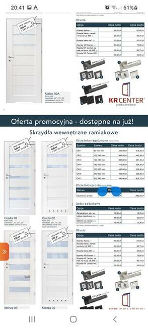 Drzwi pokojowe łazienkowe od ręki
