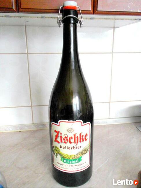 BUTELKA od piwa ZISCHKE Kellerbier poj. 3,0 l. Krachla pałąk
