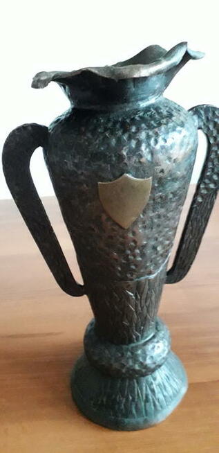 Wazon z brązu ręcznie kuty antyk