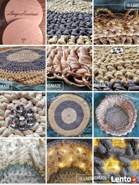 Torebki, koszyki, dywaniki, legowiska dla zwierząt, i inne.