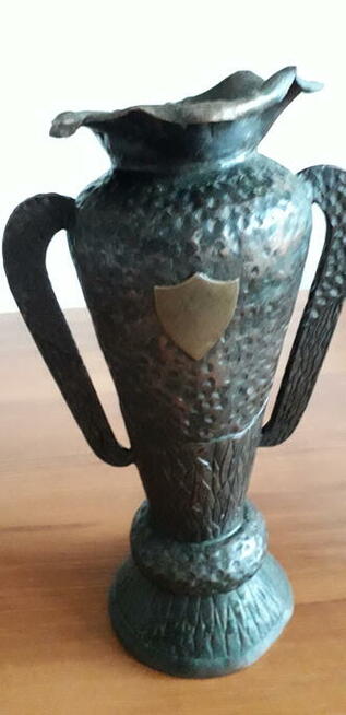 Wazon z brązu ręcznie kuty antyk