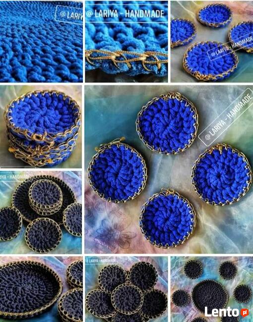 Torebki, koszyki, dywaniki, legowiska dla zwierząt, i inne.