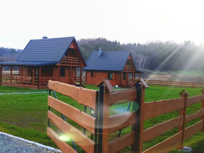 BIESZCZADY nowe luksusowe caloroczne domki z mini ZOO
