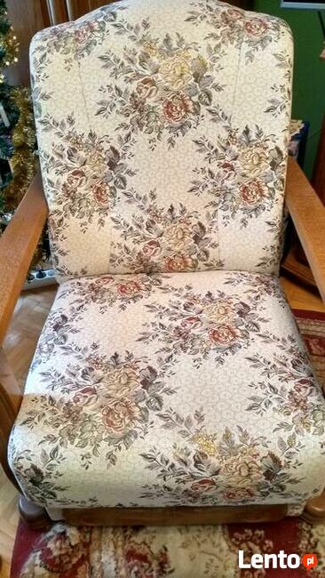 Fotele 2sztuki stylowe do salonu żakardowe