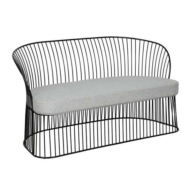 Sofa ażurowa szara Letycja 33