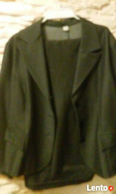 spodnium damskie (żakiet+spodnie) rozm.52 grafitowy