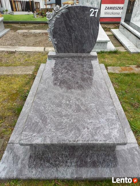 Nagrobki, pomniki granitowe od 4.000 zł z napisem + montaż