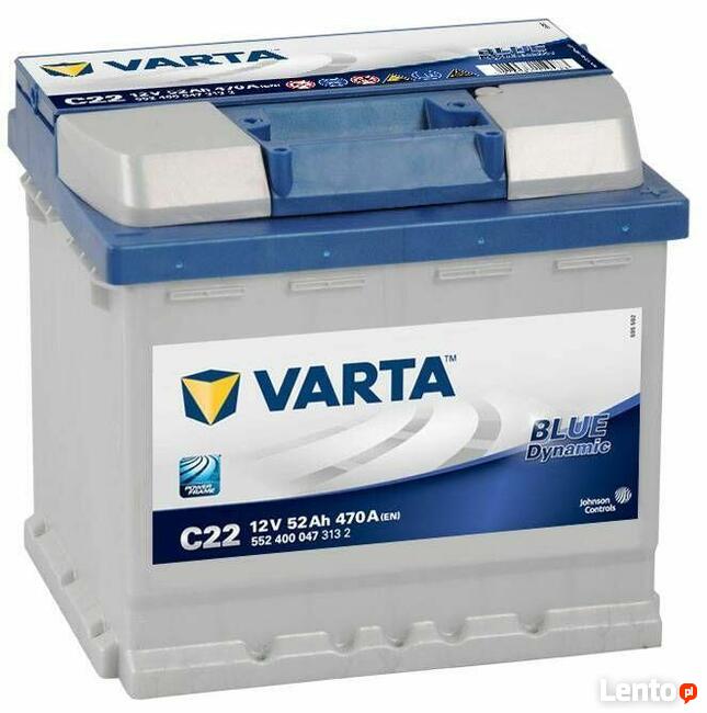 Akumulator VARTA Blue Dynamic C22 52Ah 470A EN