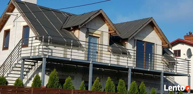 Tarasy i schody na konstrukcji stalowej