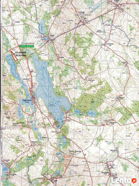 mazury działka Dąbrówno