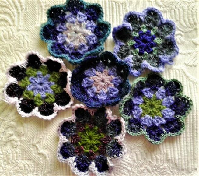 Wełniany kardigan - płaszcz Lawender jazz field