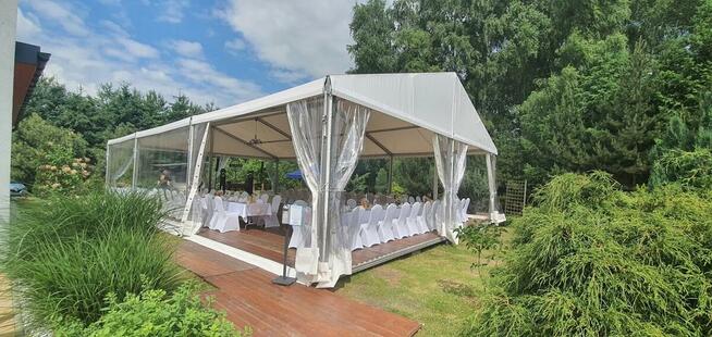 Wynajem hal, namiotów transparentnych na eventy, bankiety in