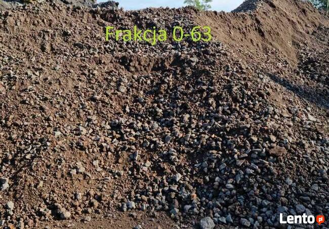 Bardzo twarde Kruszywo hutnicze żużel hutniczy kamień drogowy