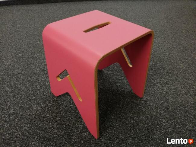 Krzesełko taborecik dziecięcy żółty różowy niebieski zielony