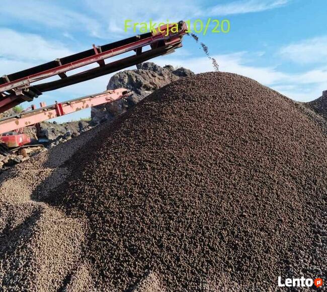 Bardzo twarde Kruszywo hutnicze żużel hutniczy kamień drogowy