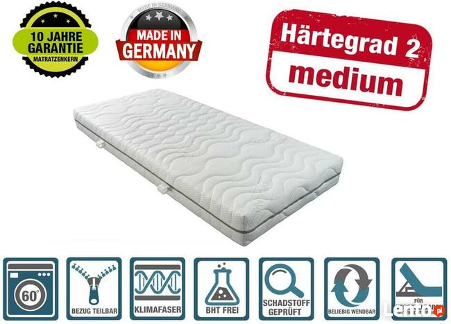 23cm materac 90x200 piankowy ortopedyczny 7stref