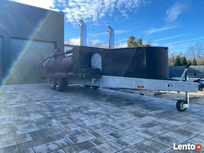 smoker grill bbq Texas 4 xxl long mobilny grill