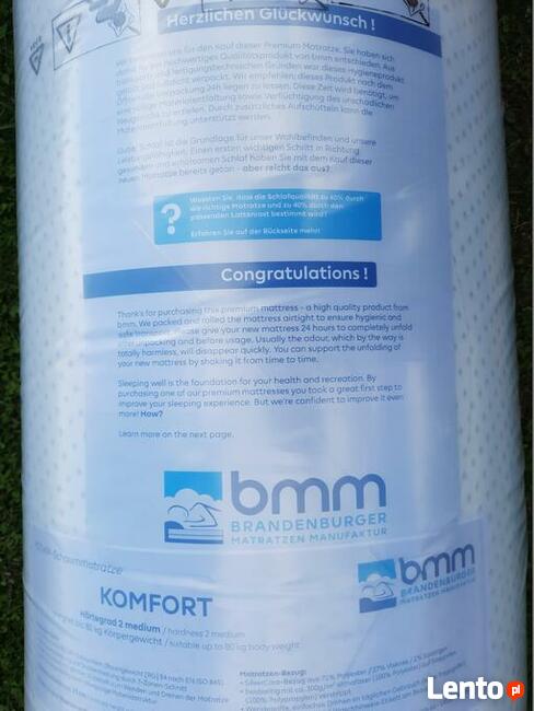 23cm materac 90x200 piankowy ortopedyczny 7stref