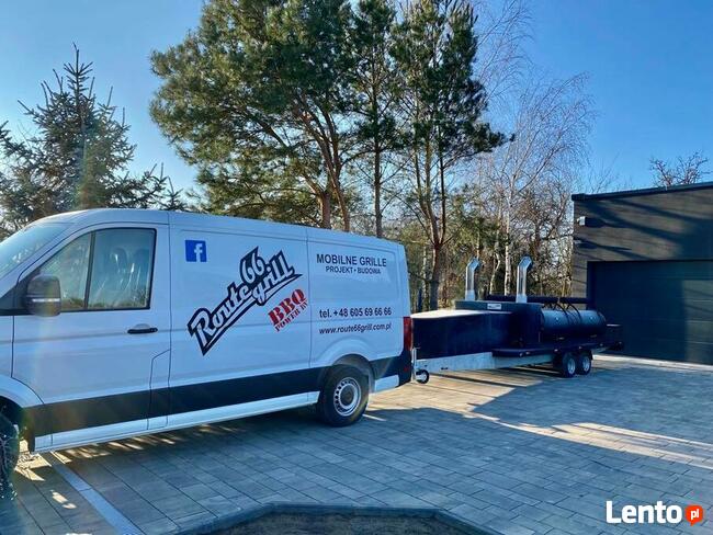 smoker grill bbq Texas 4 xxl long mobilny grill