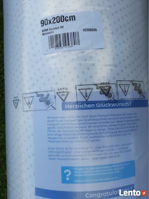 23cm materac 90x200 piankowy ortopedyczny 7stref