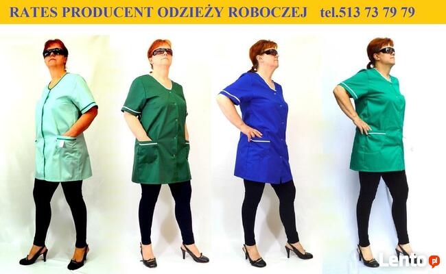 Fartuchy robocze damskie Firmy RATES