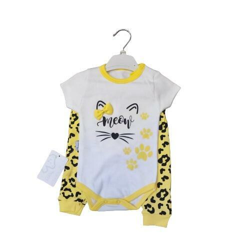 Komplet niemow z krótkim rękawem r: 3M,6M,9M,12M