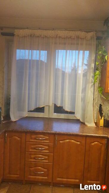 Firana woal ecru z lamówką 160x160 firanka