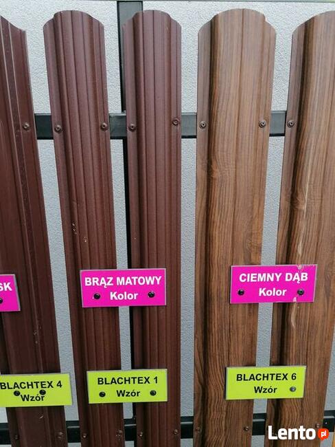 Sztachety metalowe 1 i 2 gat. - Blachtex Stobierna - TANIO