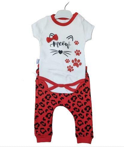 Komplet niemow z krótkim rękawem r: 3M,6M,9M,12M