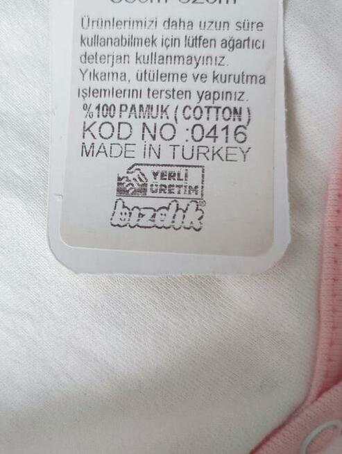 Komplet niemowlęcy nowy rozm. 62 i 68