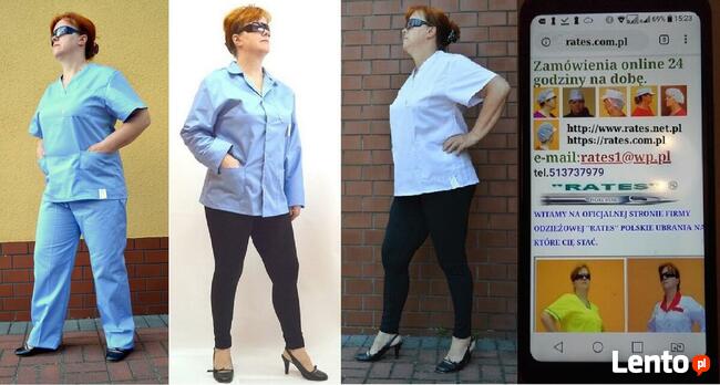 Fartuchy robocze damskie Firmy RATES