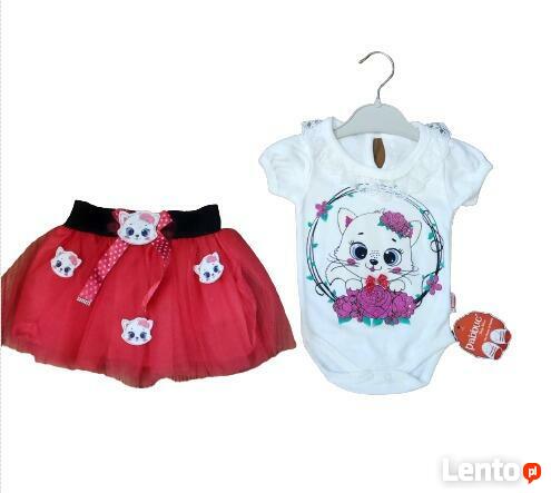 Komplet niem ze spódniczką i opaską r: 68,74,80,86