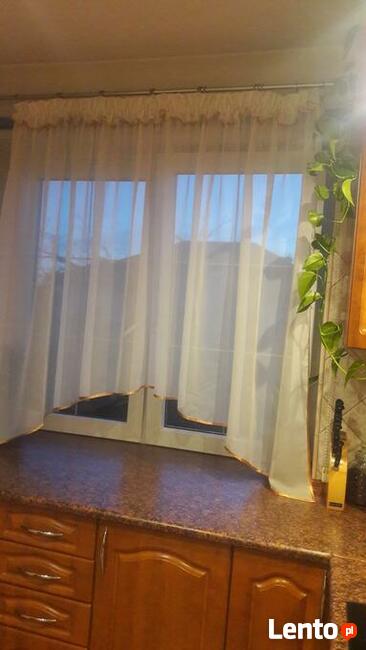 Firana woal ecru z lamówką 160x160 firanka